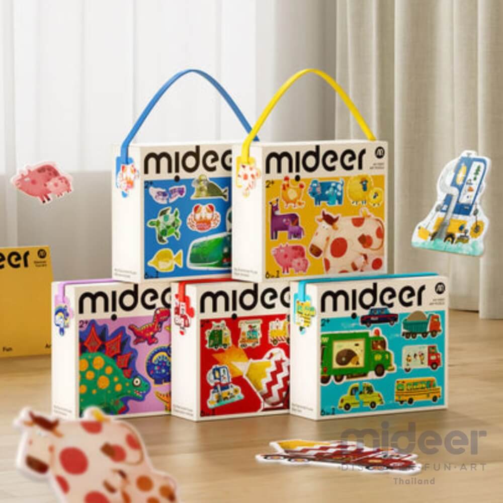 จิ๊กซอว์สำหรับเด็กเล็ก ลายรถ MIDEER MD1458